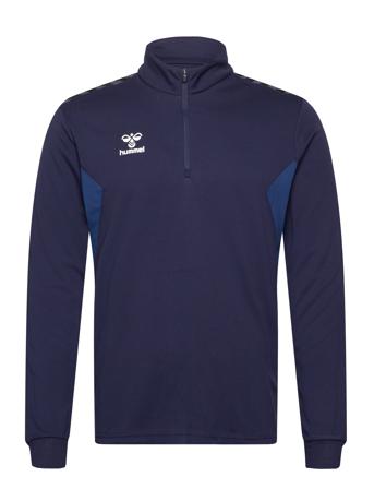 Hmlauthentic Half Zip Sweat Sport Men Sport Clothing Sport Sweat-shirts & Hoodies Sport Sweat-shirts Navy Hummel
