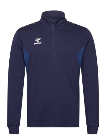 Hummel Hmlauthentic Half Zip Sweat - Navy - S