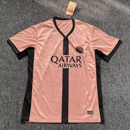 Sesong 2425 Paris Saint-Germain F.C. Kortærmet Fotballtrøye Hurtigtørkende Pustende Sportsklær Away 2 XXL