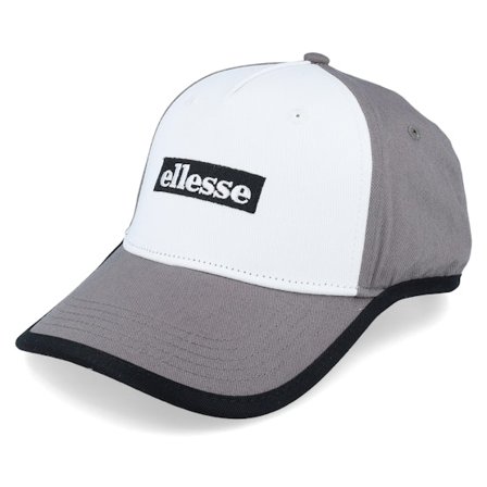 Ellesse - Šedá adjustable Kšiltovka - Dalio Cap White/Grey Adjustable @ Hatstore