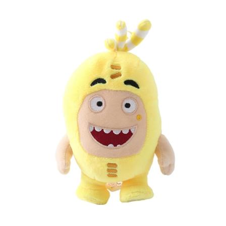 18cm Tegneserie Oddbods Plussj Barn Leke Dukker Myk Søt Pogo Bubbles Jeff Slick Leke, 100% NY Yellow
