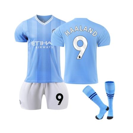 2023/24 Manchester City Home #9 Haaland set S(165-170CM)