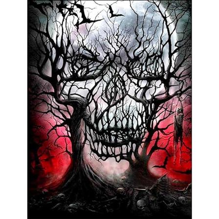 Diamantmaleri / DIY 5D Diamantmaleri - 30x40cm - Halloween (Stil 17)