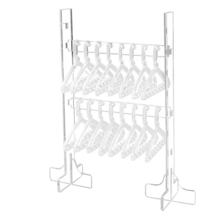 Akryl klädhängare form örhänge display stativ för kvinnor smycken Counter hänge showcase rack Pla