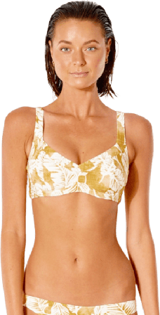 Rip Curl Women's Summer Palm DD Top Women swimming suits Orange S