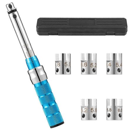 Eger momentnøgle, 2-10 NM motorcykel eger nøglesæt, stål moment hjul eger spændenøgle med Sto-Perfet