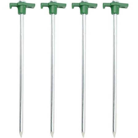 Metallpinnar för mark | Metalltältpinnar | Flexibel lång skruv, återanvändbar