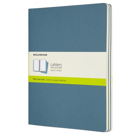 Moleskine Cahier XL Notebook Brisk Sininen Plain