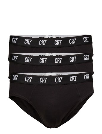 CR7 Cr7 Main Basic, Brief, 3-Pack - Black - XXL