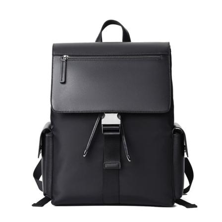 Ryggsekk menn business skulderveske Dataveske Pu Black