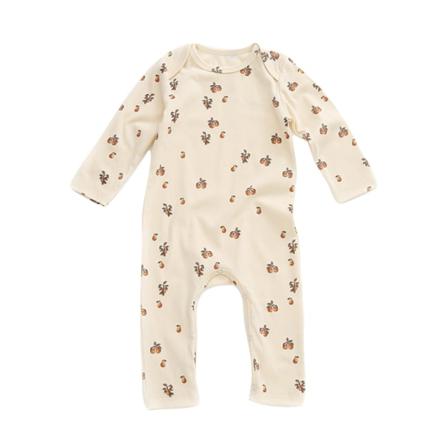 Nyfödd One Piece Printed Body Med Rund Hals Söt Jumpsuit