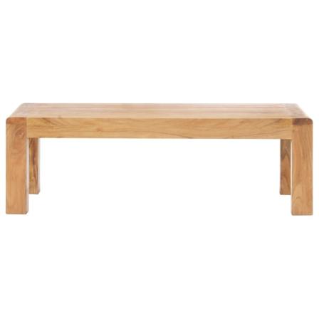 Vidaxl Soffbord 110x60x35 Cm Massivt Akaciaträ Med Sheshamfinish Vit
