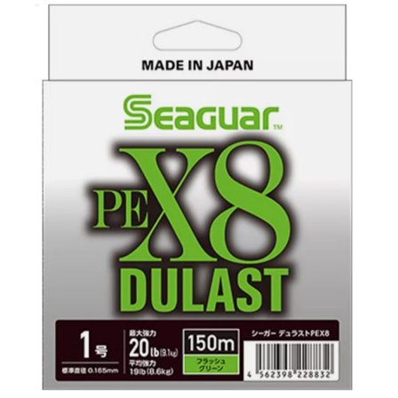 Seaguar Dulast PEX8 Flash Green 150m - 0,165mm