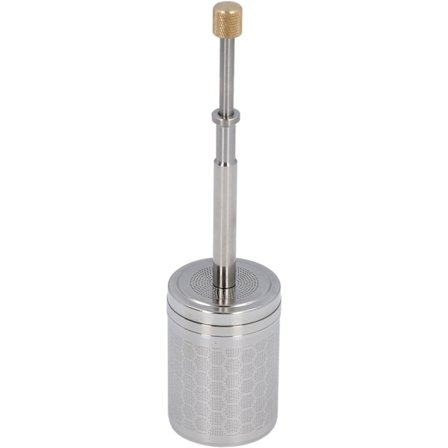 Kaffe- og tebrygger, stempelkaffebrygger i rustfrit stål, fjederdrevet si genanvendeligt kaffebrygningsstempelfilter