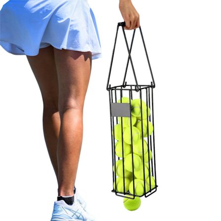 Bærbar Pickleball & Tennisball-samler, Bærbar Tennisball-hopperkurv