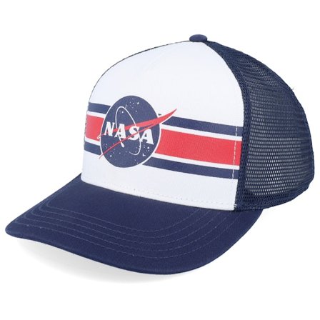 American Needle - Branco trucker Boné - Nasa Sinclair White/Navy Trucker @ Hatstore
