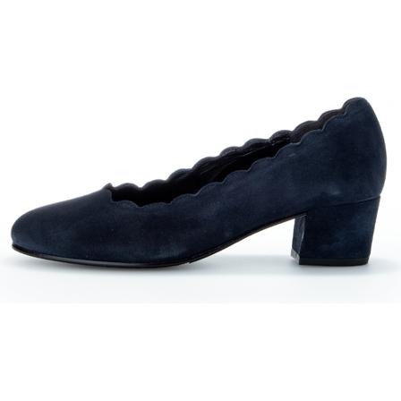 Gabor Marine Nubuck M Bølgekant Blå, Dame Pumps, Størrelse: 40 EU