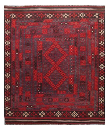 Handgeweven Kelim Maimane Vloerkleed 241X285 Wol Groot