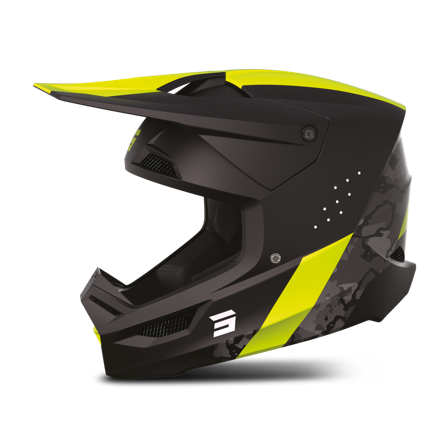 Crossikypärä Shot Race Mips Maastokuvio Neon Keltainen M