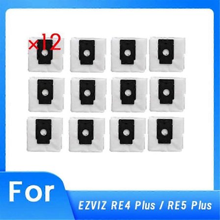 12 kpl Pölypussien vaihto EZVIZ RE4 Plus / RE5 Plus -lakaisurobotti-imurin lisävarusteisiin