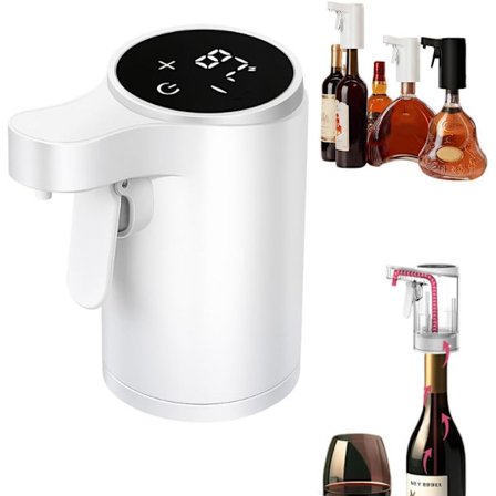 Elektrisk vinflaske dispenser med luftpumpe, USB-oppladbar automatisk vin dispenser, justerbar dosering smart whisky skjenker