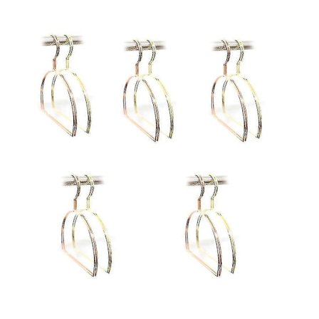 10 stk/sett Multifunksjonelt skjerfbelte Runde kleshengere Jern Runde Hengere Kreativ skjerfhenge