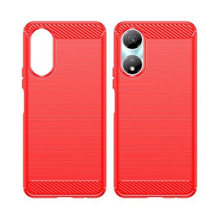 Carbon Flex Honor X5 Plus / Huawei Enjoy 40C skal - Röd