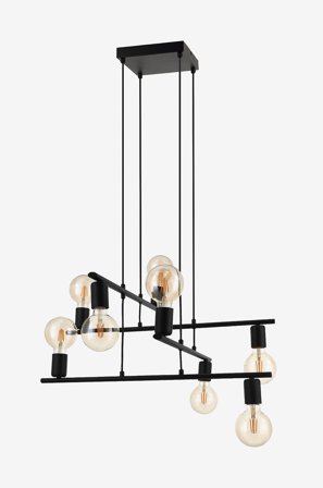 EGLO - Riippuvalaisin Mezzana 8-lamppuinen - Musta - Riippuvalaisimet - - Homeroom