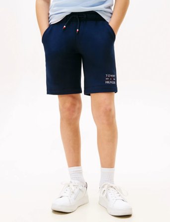 Tommy Hilfiger Tommy Flag Hilfiger Sweatshort - Navy - 128