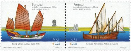 Portugal 2001 - Historiske skibe - Postfrisk sæt 2v