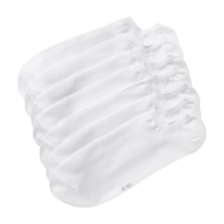 Å MAN Ankelsockor i bomull, 7-pack Strumpor Vit 41- 45