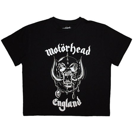Motorhead Dam/Dam England Crop Top S Svart