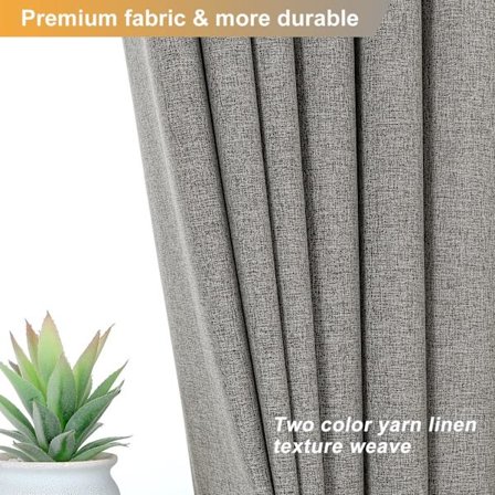 220g duschdraperi i imitation av linne, vattentätt och mögelsäkert badrumsgardin, tyst romersk ring, förtjockat duschdraperi‘-FY