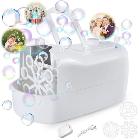 Kuplakone, automaattinen USB-häälavan kuplatarvikkeet, valkoinen