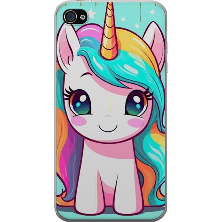 Kompatibelt Mobilskal till Apple Apple iPhone 4s Söt Enhörning
