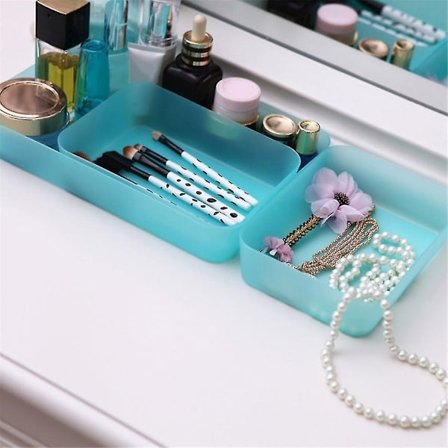 Oppbevaringsboks for bestikk, skuff, skrivebordsarrangør, stasjonær beholder