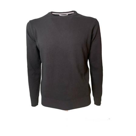 Kangra, Round-neck Knitwear Zwart, Heren, Maat:L