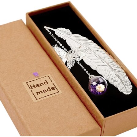 Metallfjäderbokmärke Julgåva Julgåva för kvinnor Mamma Damer Hennes Flicka Mormor Lärare Syster Fru