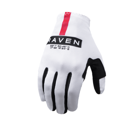 Crosshandschuhe Raven RV-One Weiß/Schwarz L