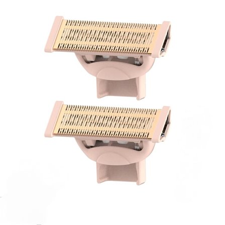 2 stk. udskiftningshoved til kropsbarbermaskine, kompatibel med Finish Touch Flawless