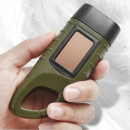 Campinglampor, nödbelysning som genererar sig själv, handvevade multifunktionella små ficklampor, bärbara utomhus nödbelysning som kan laddas med 