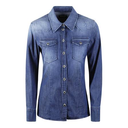 Dondup Shirt Blå, Dame Skjorter