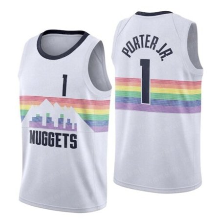 Baskettröja för herrar JOKIC 15# URRAY 27# PORTER JR. 1# vuxen ode Top tee Sport T-shirts I