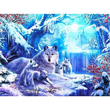 Fantasy Diamond Painting Kit, Korssting vægdekoration, 30x40 cm 5D diamantkunst til voksne og børn
