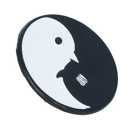 Cap Pins - Schwarz Zubehör - Cartoon Yin Yang Metal Enamel Pin @ Hatstore