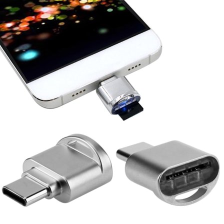 USB 3.1 Type-C til MicroSD-kortlæser