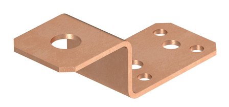 Obo Bettermann 5320690 Metalltilkobling med tilkoblingshull Ø 11 mm, Jording & lynavledere