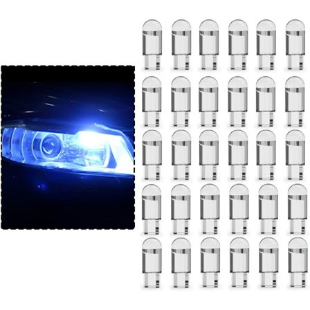 30 kappaletta T10 LED-auton polttimoita, 0,36 W:n LED-polttimo 194168 polttimoita, auton sisätiloihin