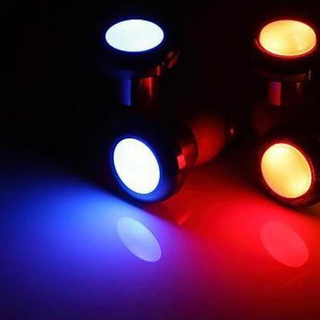 Sykkelstyre-endeplugg LED-lys Blinklyslampe
