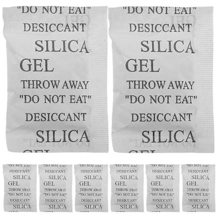 Silica Gel Pakker 50 stk. Tørremiddelpakke til Fugtkontrol Opbevaring Fugtabsorberende Gennemsigtig